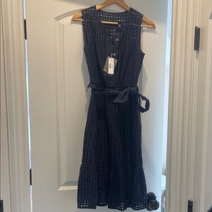 NWT JCREW Elegant Navy Sleeveless Dress